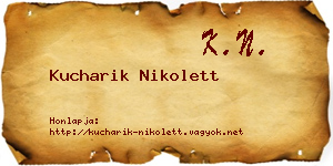 Kucharik Nikolett névjegykártya